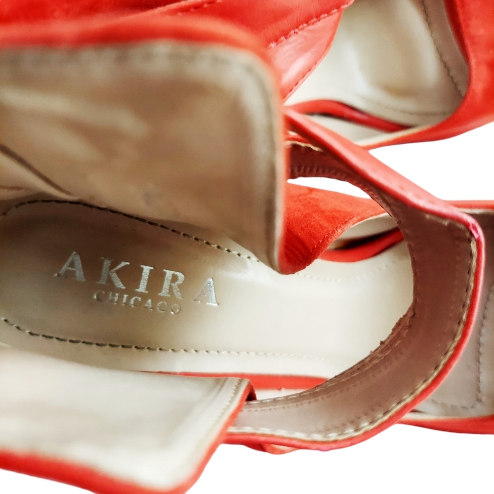 Akira Open Toe Double Ankle Strap Heels - Picture 5 of 8